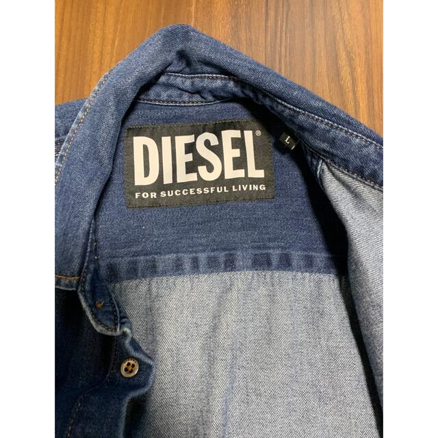 DIESEL(ディーゼル)のDIESEL デニムシャツ L メンズのトップス(シャツ)の商品写真