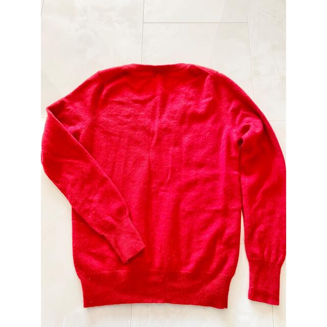 UNIQLO(ユニクロ)のUNIQLO カシミア　ニットM 赤 レディースのトップス(ニット/セーター)の商品写真