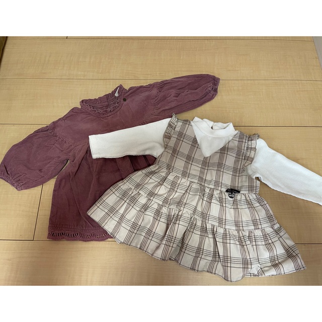 petit main(プティマイン)のpetit main チュニック2着セット キッズ/ベビー/マタニティのベビー服(~85cm)(ワンピース)の商品写真