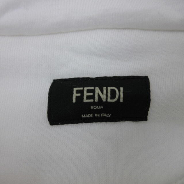 フェンディ FENDI モンスターパーカー フロントチャック 52 白