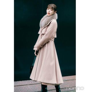 Noela - ノエラ noela バックプリーツウールトレンチコート ベージュ