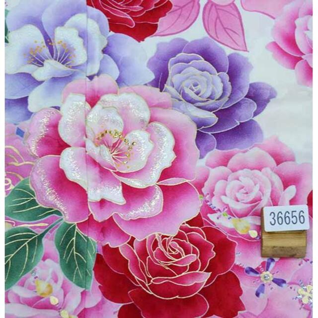 振袖 正絹 着物 単品 仕立て上がり 百花繚乱 白地 NO36656 www