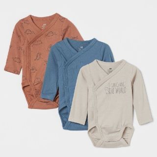 エイチアンドエム(H&M)の【mkさん専用】H&M 長袖ボディシャツとロンパース8点セット３着(ロンパース)