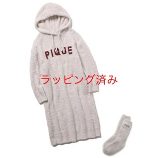 ジェラートピケ(gelato pique)の【ラッピング】リサイクルジェラートロゴジャガードドレス＆ソックスSET(ルームウェア)