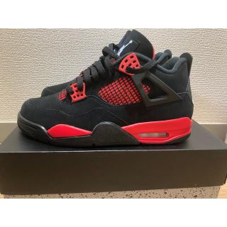 ナイキ(NIKE)のAIR JORDAN4 "Red Thunder/Crimson"(スニーカー)