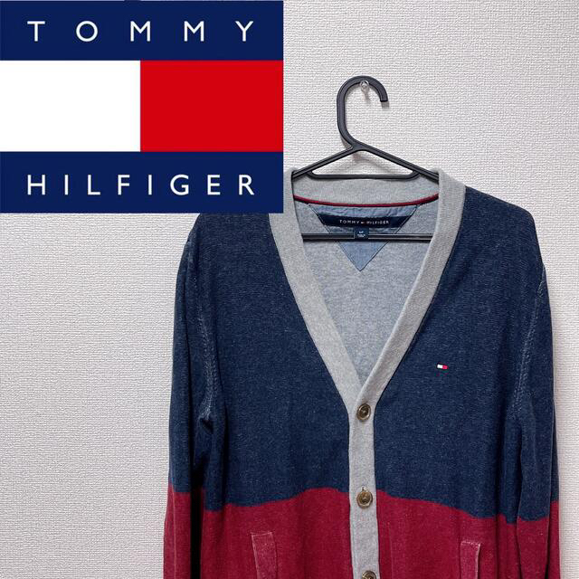 TOMMY HILFIGER(トミーヒルフィガー)のTOMMY HILFIGER カーディガン メンズ S 着丈63㎝ メンズのトップス(カーディガン)の商品写真
