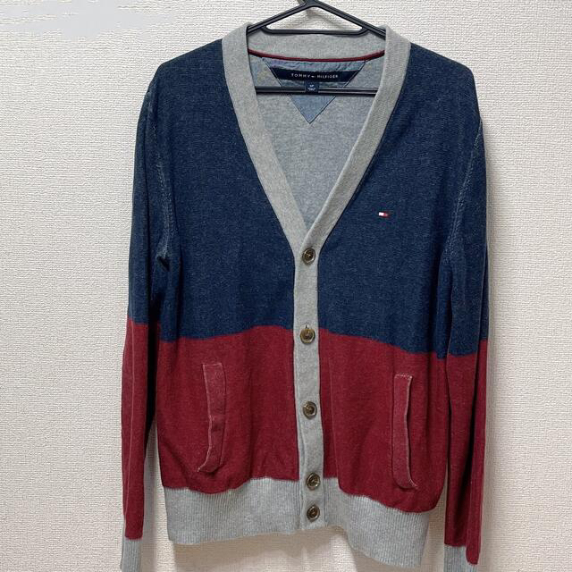 TOMMY HILFIGER(トミーヒルフィガー)のTOMMY HILFIGER カーディガン メンズ S 着丈63㎝ メンズのトップス(カーディガン)の商品写真