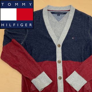 トミーヒルフィガー(TOMMY HILFIGER)のTOMMY HILFIGER カーディガン メンズ S 着丈63㎝(カーディガン)