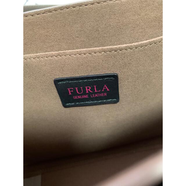 FURLA フルラ　ショルダーバッグ　グレー　ミラー付き　タグあり 4