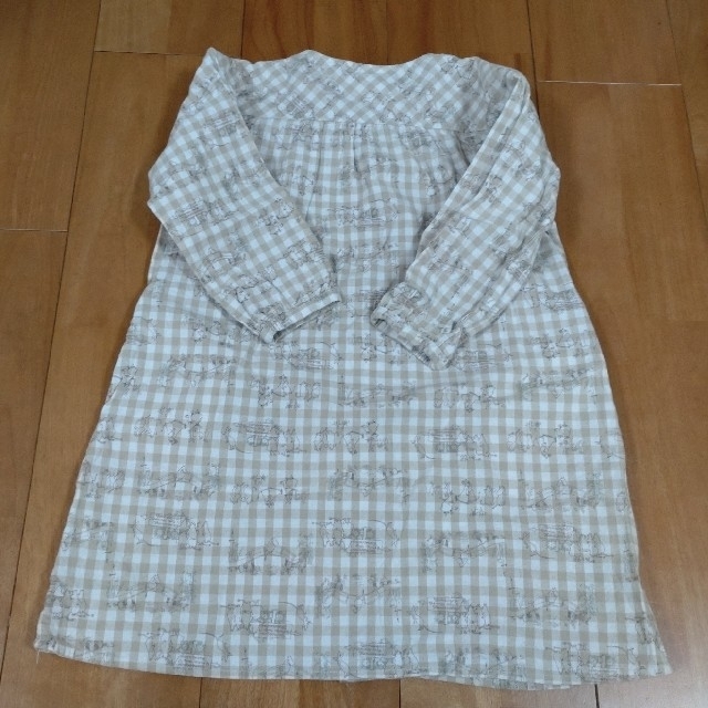 LAGOM(ラーゴム)の100-110サイズ ムーミンシャツワンピース キッズ/ベビー/マタニティのキッズ服女の子用(90cm~)(ワンピース)の商品写真