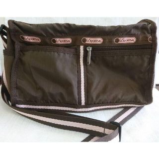 レスポートサック(LeSportsac)のTH レスポートサック ショルダーバッグ かばん ブラウン ピンク 中古(ショルダーバッグ)