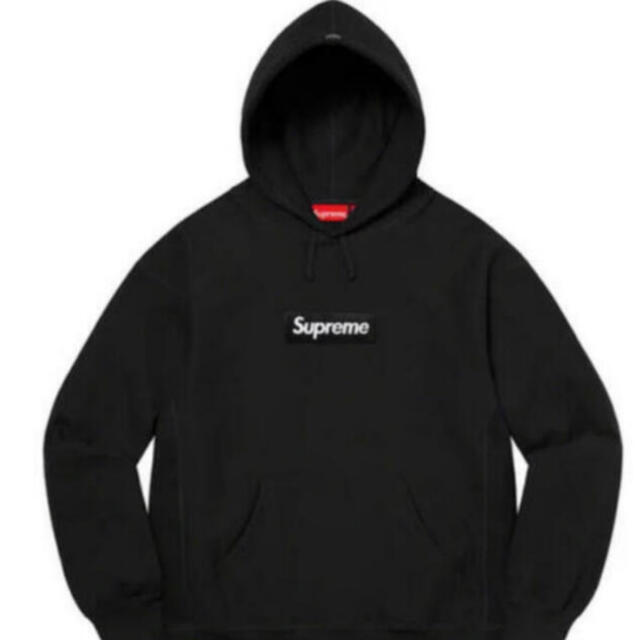 パーカーSupreme Box Logo Hooded Sweatshirt black