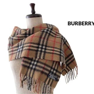 バーバリー(BURBERRY)のBURBERRY'S バーバリーズカシミヤ100%チェックマフラーイングランド製(マフラー/ショール)