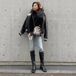 ザラ(ZARA)のzara ロングブーツ　編み上げ　レースアップ (ブーツ)