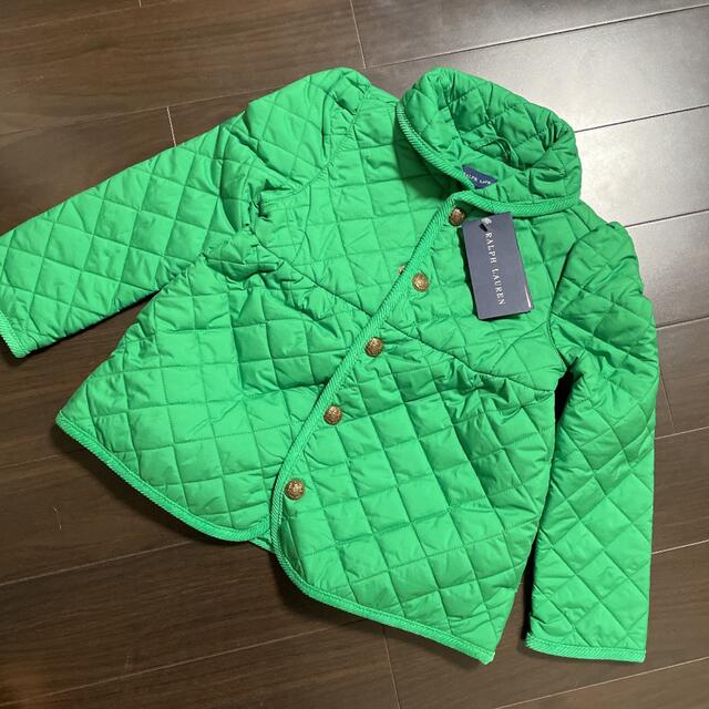 Ralph Lauren(ラルフローレン)のラルフローレン　ジャケット　キッズ　グリーン　新品タグ付き❣️ キッズ/ベビー/マタニティのキッズ服女の子用(90cm~)(ジャケット/上着)の商品写真