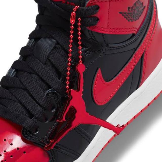 NIKE(ナイキ)のNike GS Air Jordan 1 High OG Patent Bred メンズの靴/シューズ(スニーカー)の商品写真