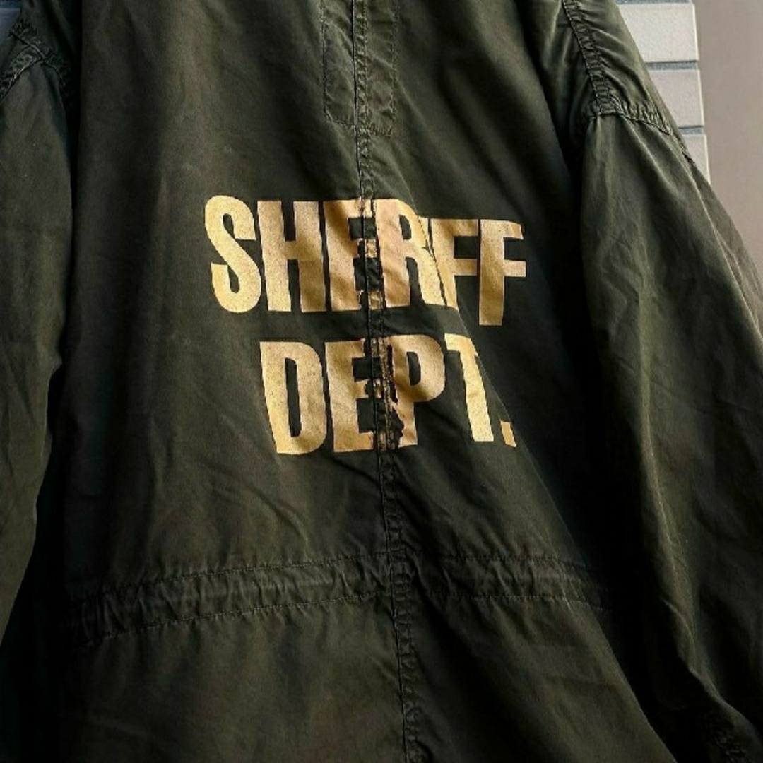 Maison Martin Margiela(マルタンマルジェラ)の80's U.S.ARMY "SHERIFF DEPT" モッズコートXS メンズのジャケット/アウター(モッズコート)の商品写真