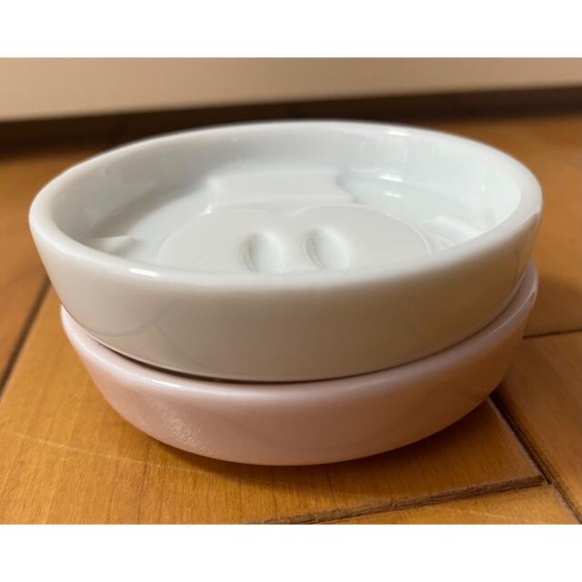 Disney - ミッキーマウス&ミニーマウス 祝いペア醤油皿×2個 Disney - ミッキーマウス&ミニーマウス 祝いペア醤油皿×2個