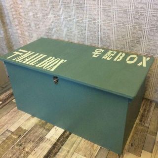 《受注生産E11》 受取箱 宅配BOX メールボックス ハンドメイド リメイク(玄関収納)