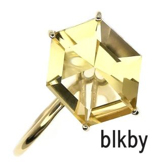 blkby K18イエローゴールド シトリン リング(リング(指輪))