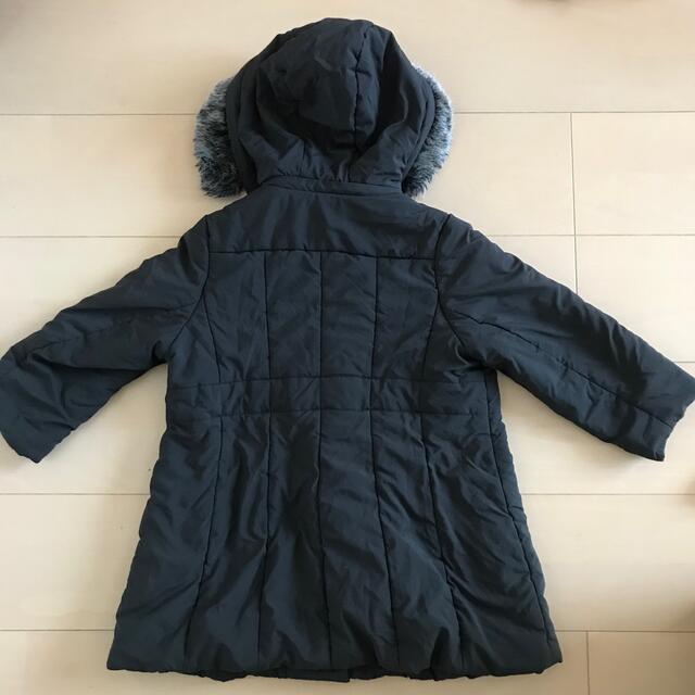 BeBe(ベベ)のべべ　黒色ダウンコート キッズ/ベビー/マタニティのキッズ服女の子用(90cm~)(コート)の商品写真