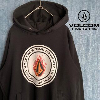 ボルコム(volcom)のVolcome ビッグロゴ　ワンポイント刺繍ロゴ　プルオーバーパーカー (パーカー)