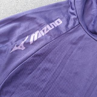 ミズノ(MIZUNO)のミズノ　紫長袖襟あり野球アンダーシャツ(ウェア)