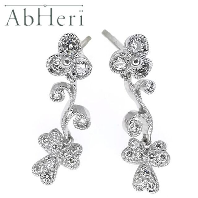 アベリ AbHeri Pt ダイヤ ピアス 定価22万