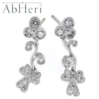 アベリ(AbHeri)のアベリ AbHeri Pt ダイヤ ピアス 定価22万(ピアス)