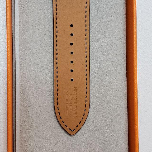 Hermes(エルメス)のApple Watch Hermes レザーストラップ 黒 44mm メンズの時計(レザーベルト)の商品写真