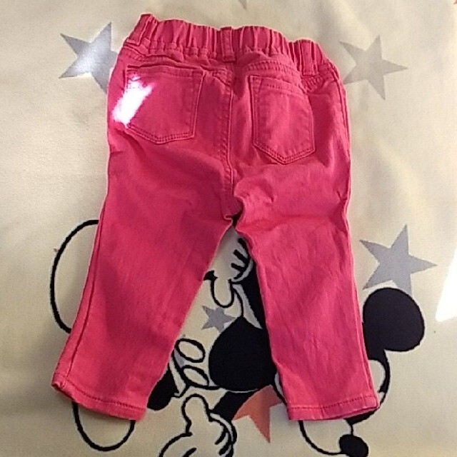 babyGAP(ベビーギャップ)のピンク　デニム キッズ/ベビー/マタニティのベビー服(~85cm)(パンツ)の商品写真