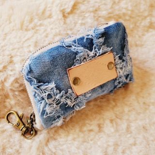 handmade L字ファスナーkeyポーチ(ポーチ)
