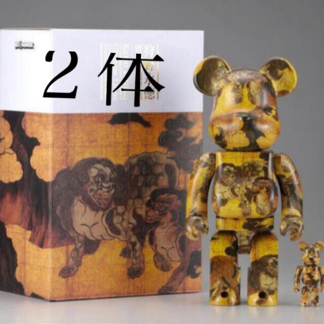 BE@RBRICK 狩野永徳「唐獅子図屏風」100% & 400%の+inforsante.fr