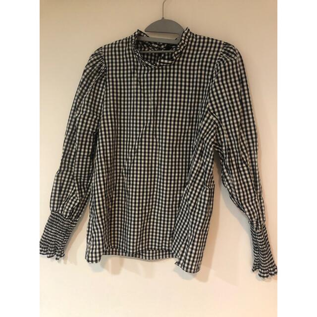 ZARA(ザラ)のZARAチェックブラウス レディースのトップス(シャツ/ブラウス(長袖/七分))の商品写真