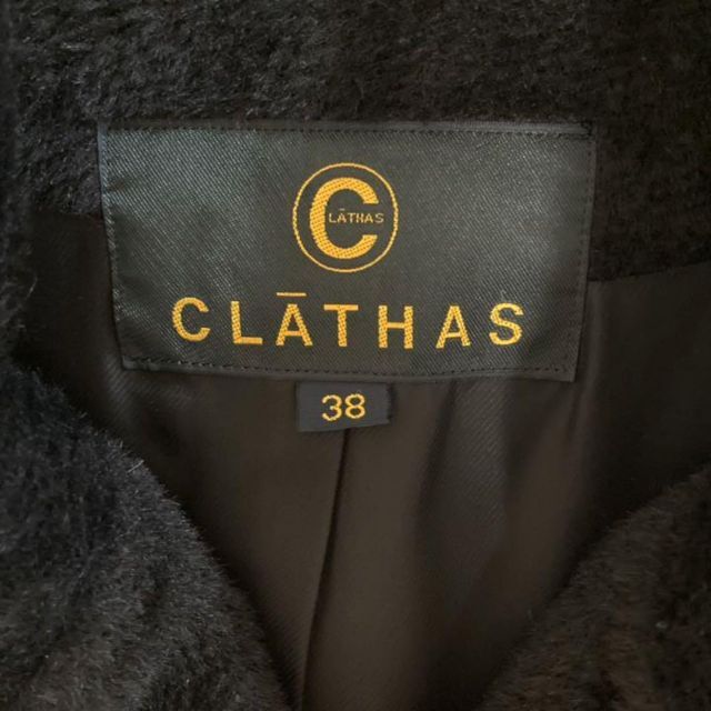 【美品】【ヴィンテージ】　CLATHAS クレイサス　アルパカ　ウールコート　黒