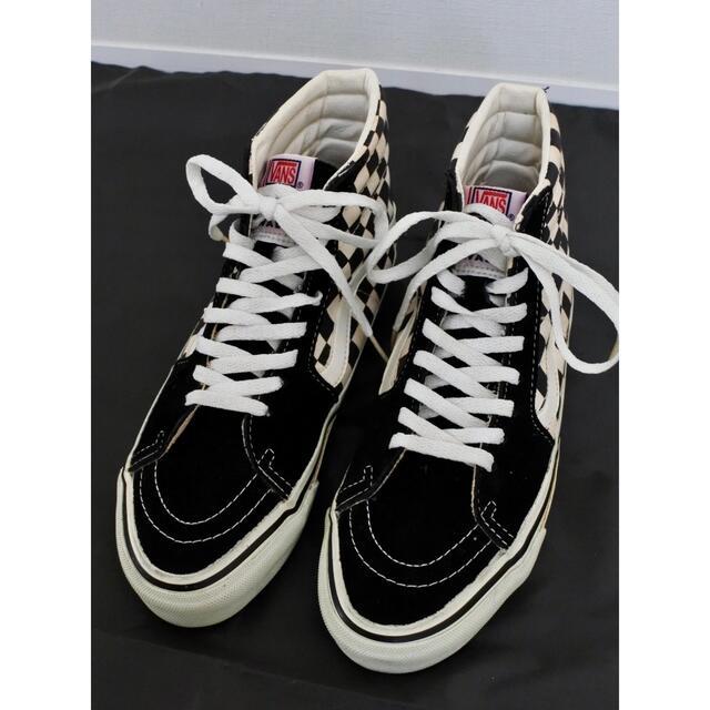 VANS(ヴァンズ)の1990年代 USA製VANS SK8-Hi スケート ハイ チェッカー メンズの靴/シューズ(スニーカー)の商品写真