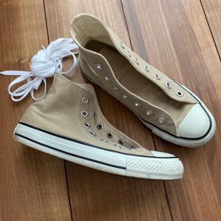 コンバース(CONVERSE)のハイカット　コンバース  ベージュ　23.5(スニーカー)