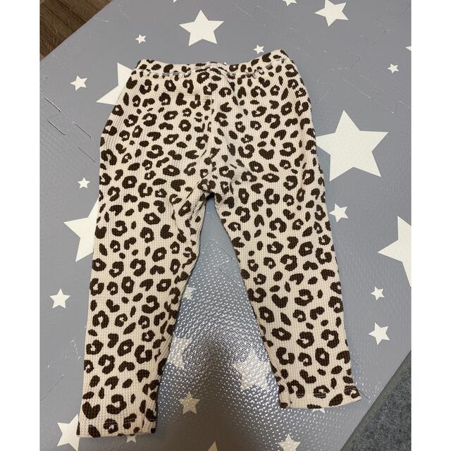 ZARA KIDS(ザラキッズ)のリレコ様専用☆ZARA baby レオパード柄ワッフルパンツ 86cm キッズ/ベビー/マタニティのベビー服(~85cm)(パンツ)の商品写真