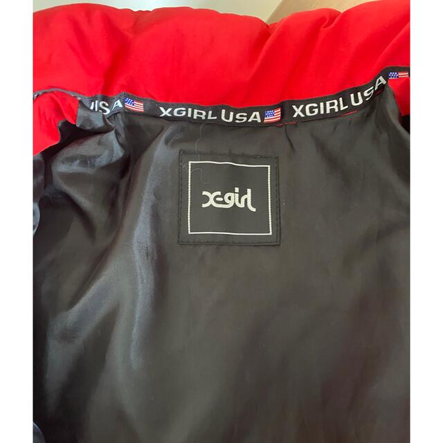 美品 XGIRL エックスガール ダウンジャケット 赤 サイズ1ダウンジャケット