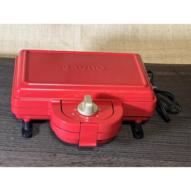 ブルーノ　BRUNO ホットサンドメーカーダブル　レッド　BOE044-RD