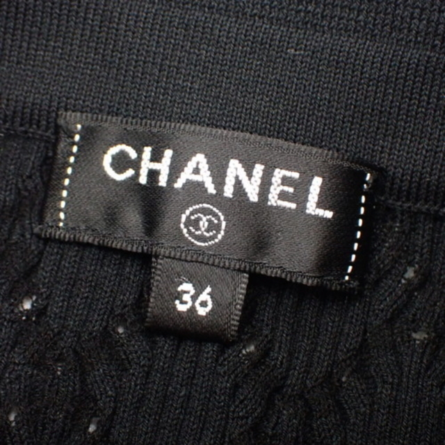 CHANEL - シャネルトップス ココマーク ポロシャツ ブラック黒 CHANEL - シャネルトップス ココマーク ポロシャツ ブラック黒