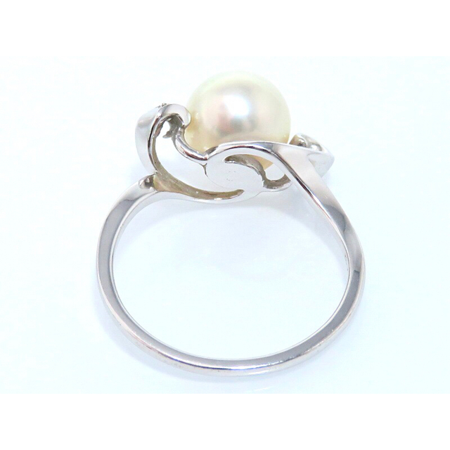サイズ MIKIMOTO K18WG パール8.0mm ダイヤモンドの通販 by KARUMA