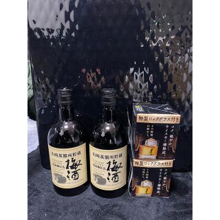 サントリー(サントリー)のサントリー 山崎蒸溜所貯蔵 焙煎樽仕込梅酒 非売品オリジナルグラス2個セット(リキュール/果実酒)