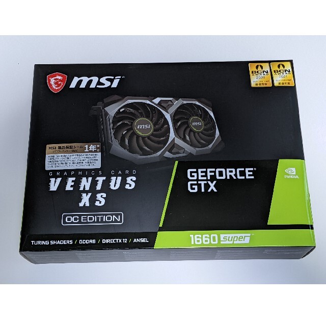 PC/タブレットMSI GTX 1660 SUPER VENTUS XS OC 未使用品