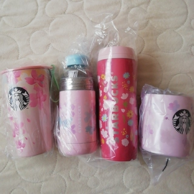 STARBUCKS スターバックスSAKURAステンレスボトル&マグ4点セット STARBUCKS スターバックスSAKURAステンレスボトル&マグ4点セット