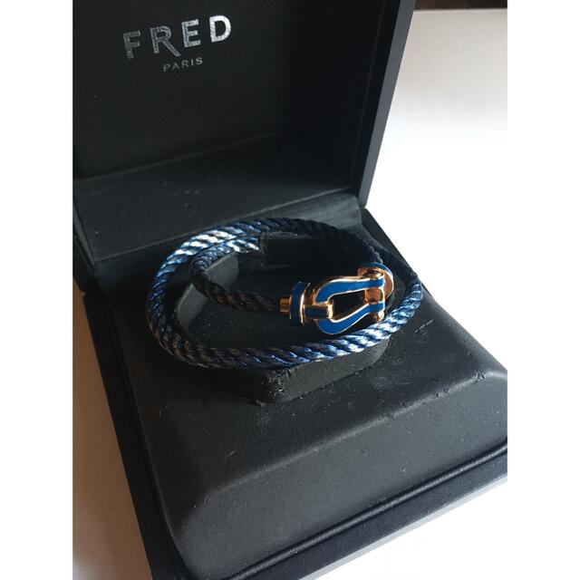 FRED(フレッド)のFRED フォース10 フレッド  LM YG 青 ブルーラッカー メンズのアクセサリー(ブレスレット)の商品写真