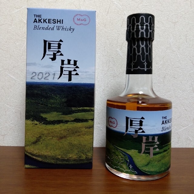 ★堅展実業★厚岸ブレンデットウイスキー　200ml 箱付き