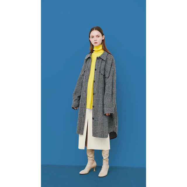 LE CIEL BLUE Oversized Shirt Coatロングコート