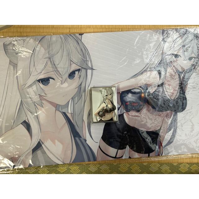 ホロライブ 獅白ぼたん メイド ミッドナイトブルー プレイマット ホロライブ 獅白ぼたん メイド ミッドナイトブルー プレイマット