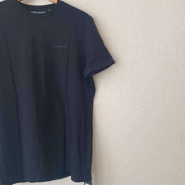 早割！【NEIL BARRETT】サンダーボルト ロゴＴシャツ 黒 S 5